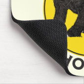 Tapis De Souris Ne m'appelez pas Honey Badass Honey Badger Yellow  (Coin)