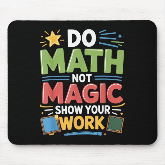 Tapis De Souris Ne Math Pas Magique Professeur De Mathématiques Re (Devant)