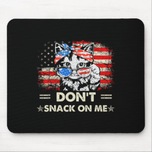 Tapis De Souris Ne me grignote pas mon chat patriotique Sarcastiqu