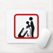 Tapis De Souris Ne pas nourrir le bébé au Zoo du Crocodile (Avec souris)