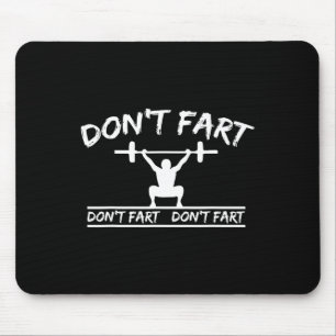 Tapis De Souris Ne pète pas Funny Gymnase Fitness Entraînement Poi