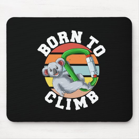 Tapis De Souris Né pour grimper - Escalade de bloc et de rocher Ko (Devant)