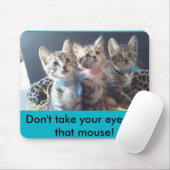 Tapis De Souris Ne prenez pas vos yeux outre de la souris (Avec souris)