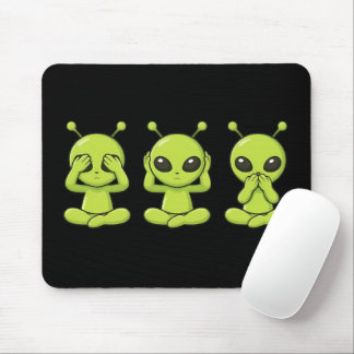 Tapis De Souris Ne rien voir, ne rien entendre, ne rien dire
