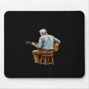 Tapis De Souris Ne sous-estimez jamais un vieil homme qui l'art gr