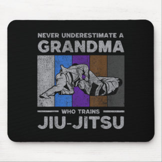 Tapis De Souris Ne sous-estimez jamais une grand-mère de jiu-jitsu