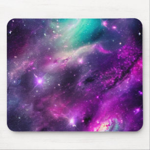 Tapis De Souris Nebula Mousepad violet et Turquoise