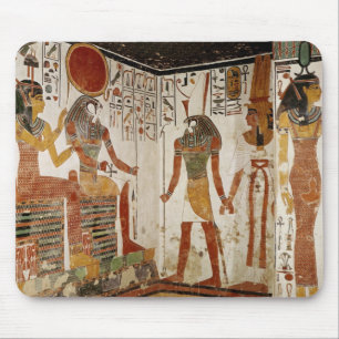 Tapis De Souris Nefertari est apporté avant le dieu