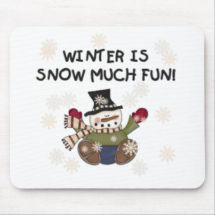 Tapis De Souris Neige beaucoup amusant Snowman Tshirts et cadeaux