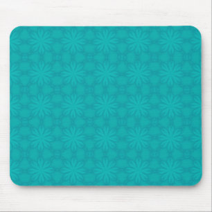 Tapis De Souris Neige de Noël Turquoise