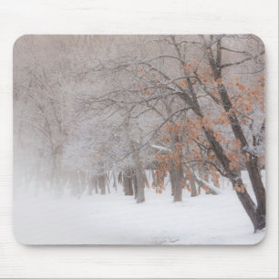 Tapis De Souris Neige d'hiver   Lac Kussharo