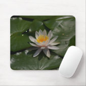 Tapis De Souris Nénuphar blanc Mousepad (Avec souris)