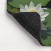 Tapis De Souris Nénuphar blanc Mousepad (Coin)