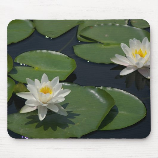 Tapis De Souris Nénuphar blanc Mousepad (Devant)