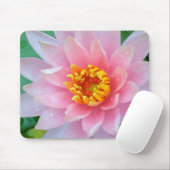 Tapis De Souris Nénuphar rose Mousepad (Avec souris)
