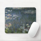 Tapis De Souris Nénuphars de Claude Monet | : Réflexions vertes (Avec souris)