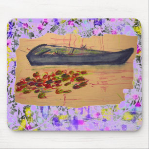 Tapis De Souris nénuphars déchirés goutte-à-goutte