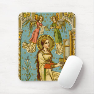 Tapis De Souris Néo-gothique Ste Cecilia de Rome (détail; BNG 02)
