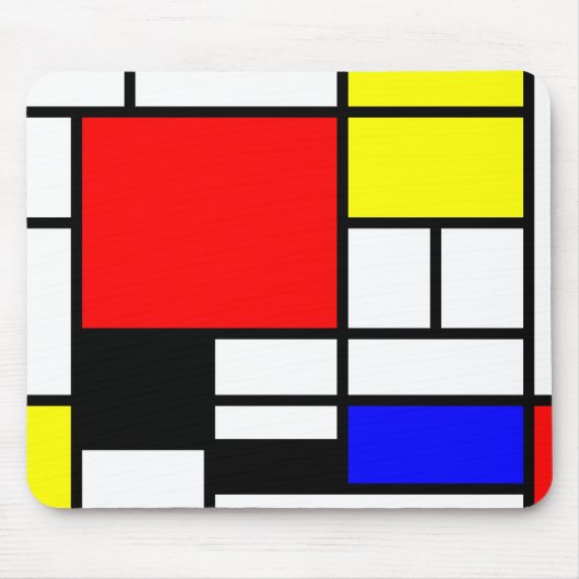 Tapis De Souris Néo--plasticism style de Mondrian (Devant)