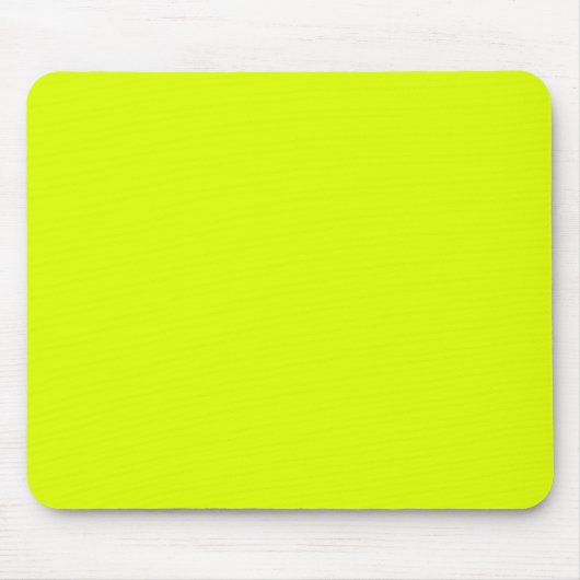 Tapis De Souris Neon Chartreuse couleur solide | Couleur tendance (Devant)
