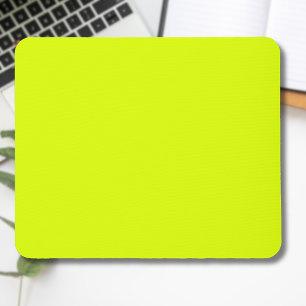 Tapis De Souris Neon Chartreuse couleur solide Couleur tendance