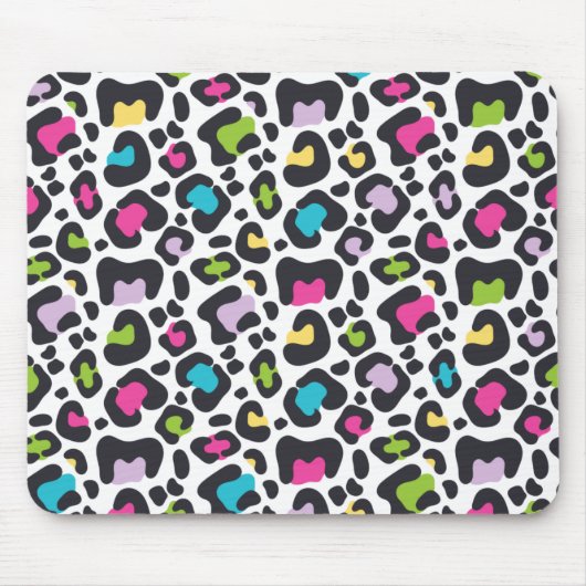 Tapis De Souris Neon Empreinte de léopard (Devant)