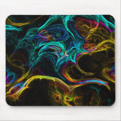 Tapis De Souris Neon Fractal 1 (Devant)