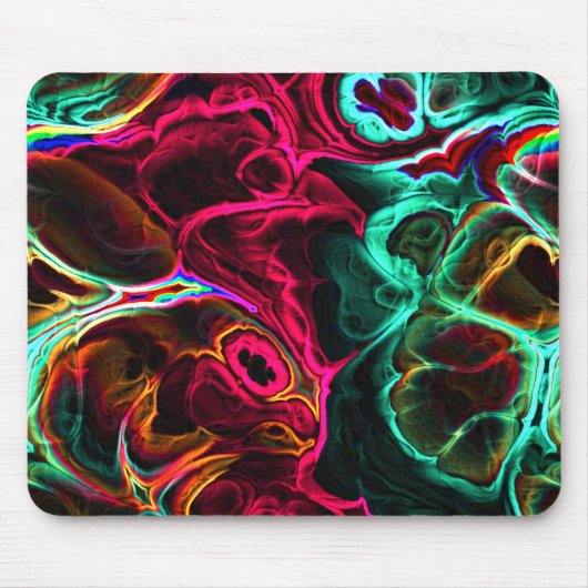 Tapis De Souris Neon Fractal 2 (Devant)