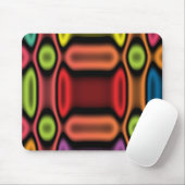 Tapis De Souris Néon géométrique (Avec souris)