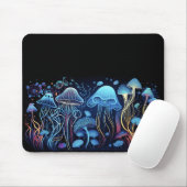 Tapis De Souris Neon Jellyfish (Avec souris)
