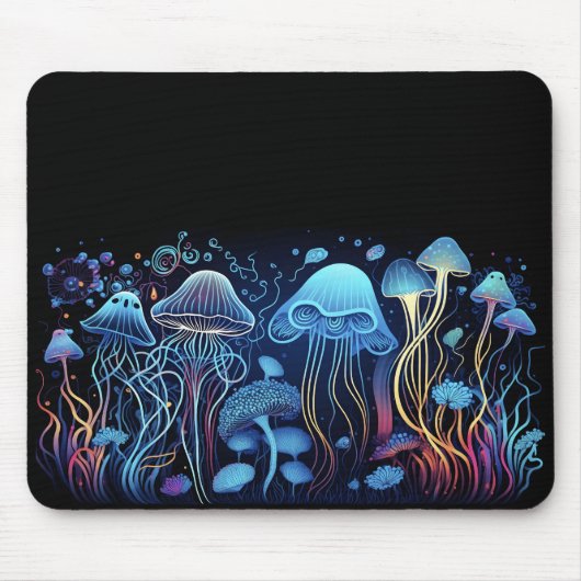 Tapis De Souris Neon Jellyfish (Devant)