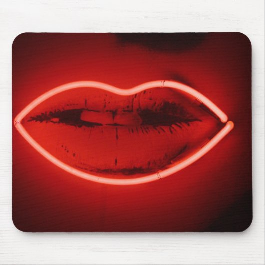Tapis De Souris Neon Lips Mousepad (Devant)