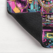 Tapis De Souris Neon Psychedelic Luxury Lounge Art (Coin)