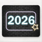 Tapis De Souris Neon Sign On Brick for 2026 (Devant)