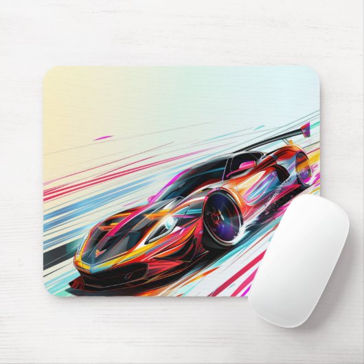 Tapis De Souris Neon Speed Racer (Avec souris)