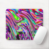 Tapis De Souris Neon Swirls (Avec souris)