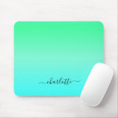 Tapis De Souris Neon Turquoise et Vert (Avec souris)