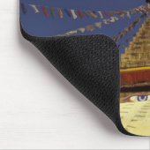 Tapis De Souris Népal, Katmandou. Sous les drapeaux de prières, at (Coin)