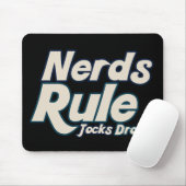 Tapis De Souris Nerds Règle Jocks Drool (Avec souris)