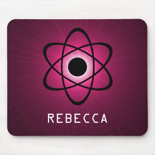 Tapis De Souris Nerdy Atomic Mousepad, rose (Devant)