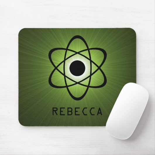 Tapis De Souris Nerdy Atomic Mousepad, Vert (Avec souris)