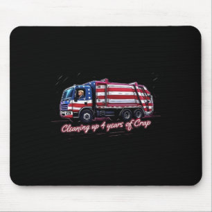 Tapis De Souris Nettoyer 4 Années De Merde Vote Trump 2024 Ellisy