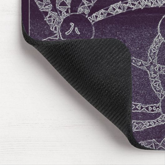 Tapis De Souris Neuf lune dans le monde sombre (Coin)