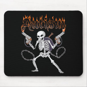 Tapis De Souris Neurodivergent Squelette Sensibilisation sur l'aut