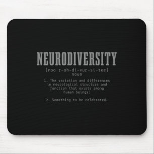 Tapis De Souris Neurodiversité Définition Mois Sensibilisation sur