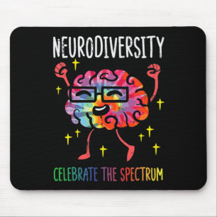 Tapis De Souris Neurodiversité Sensibilisation sur l'autisme Cerve