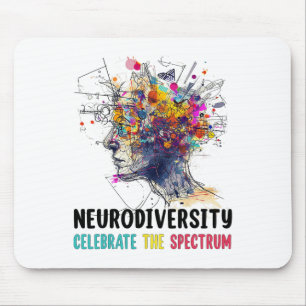 Tapis De Souris Neurodiversité Sensibilisation sur l'autisme Cerve