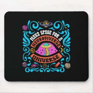 Tapis De Souris Neurodiversité Univers Neurodiversité Adhd Autisme