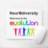 Tapis De Souris Neurodiversity Welcome (Avec souris)