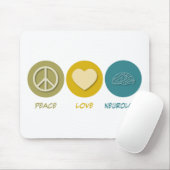 Tapis De Souris Neurologie d'amour de paix (Avec souris)